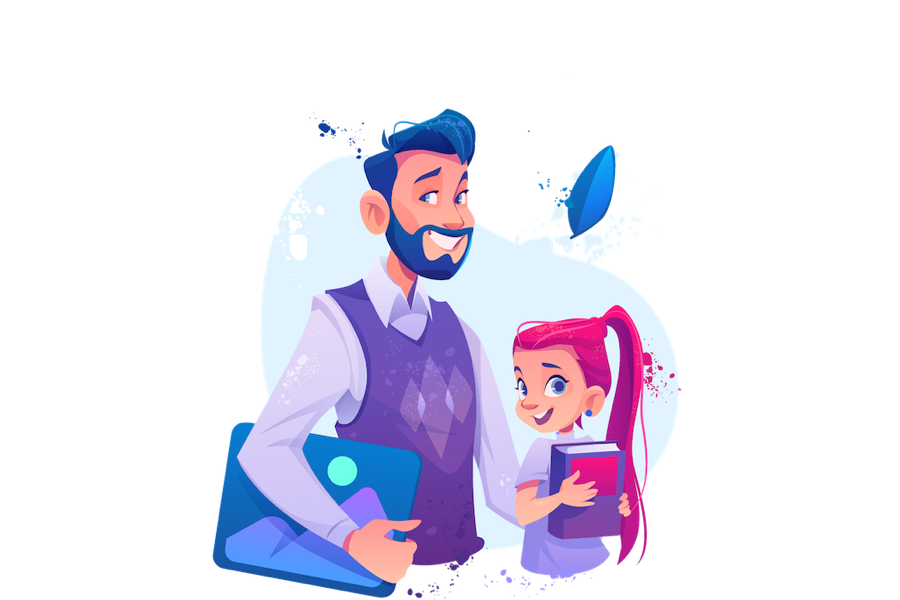 Successful man with a kid